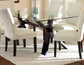 Berkley 72 inch Glass Top Table