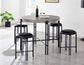 Morgan 5 Piece Counter Set (Counter Table & 4 Counter Stools)