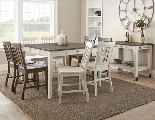 Cayla 9 Piece Counter Dining Set (Table & 8 Chairs)