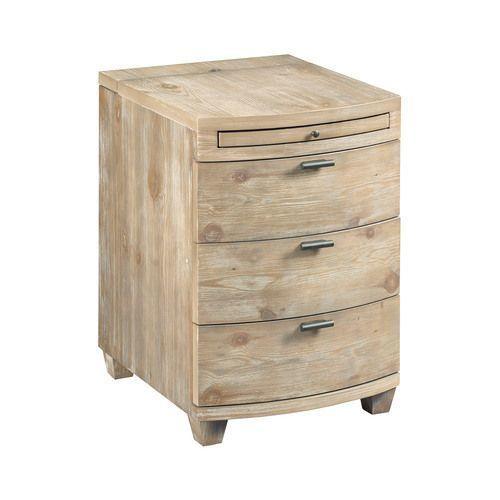 Chairsides Bowfront Chairside Table - Driftwood