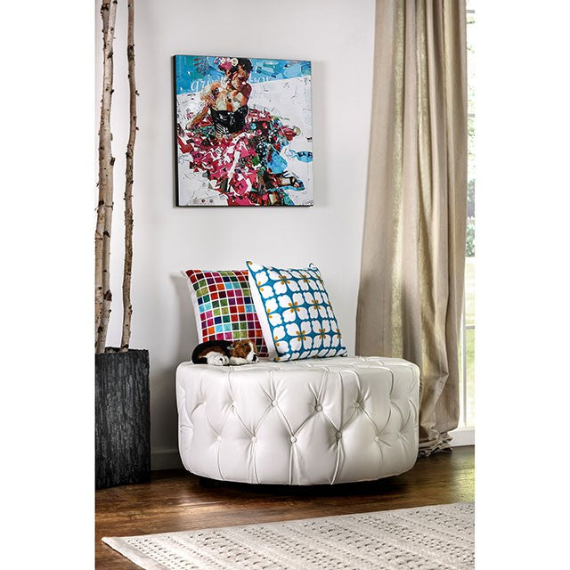 Latoya-Round Ottoman