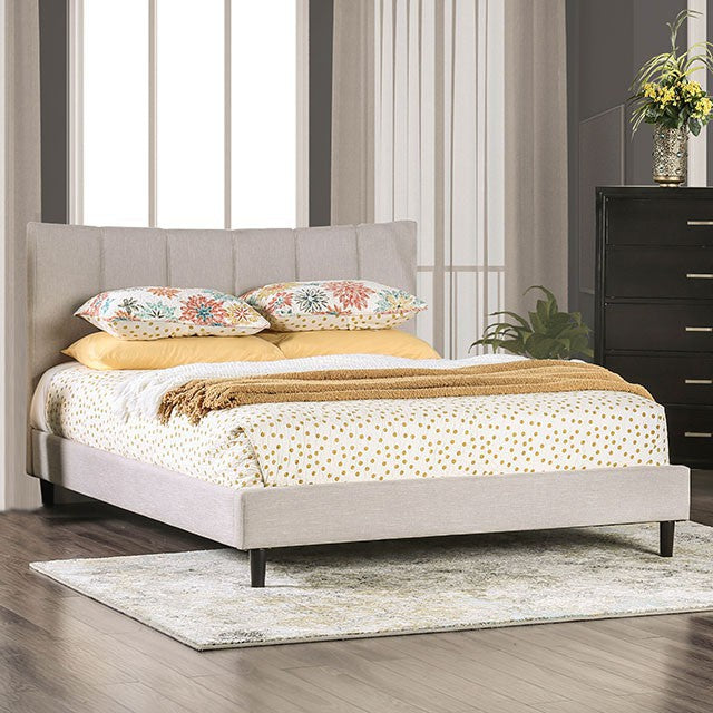 Ennis-Queen Bed, Beige