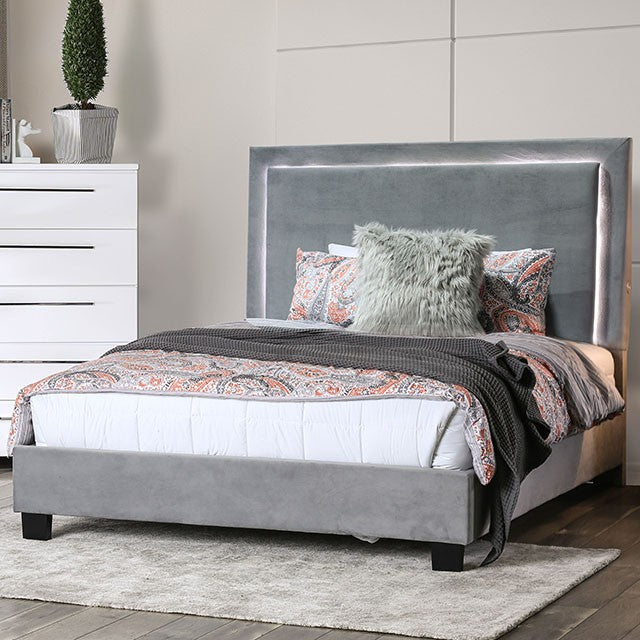 Erglow-Twin Bed, Gray