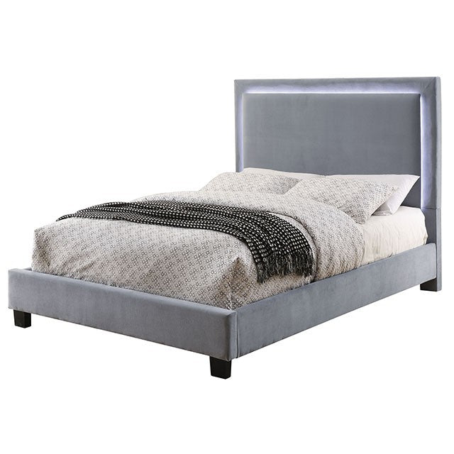Erglow-Twin Bed, Gray