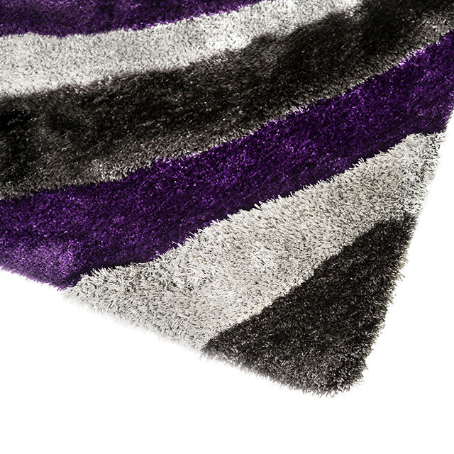 Winnipeg-5' X 7' Gray & Purple Area Rug