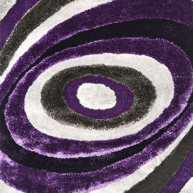 Winnipeg-5' X 7' Gray & Purple Area Rug