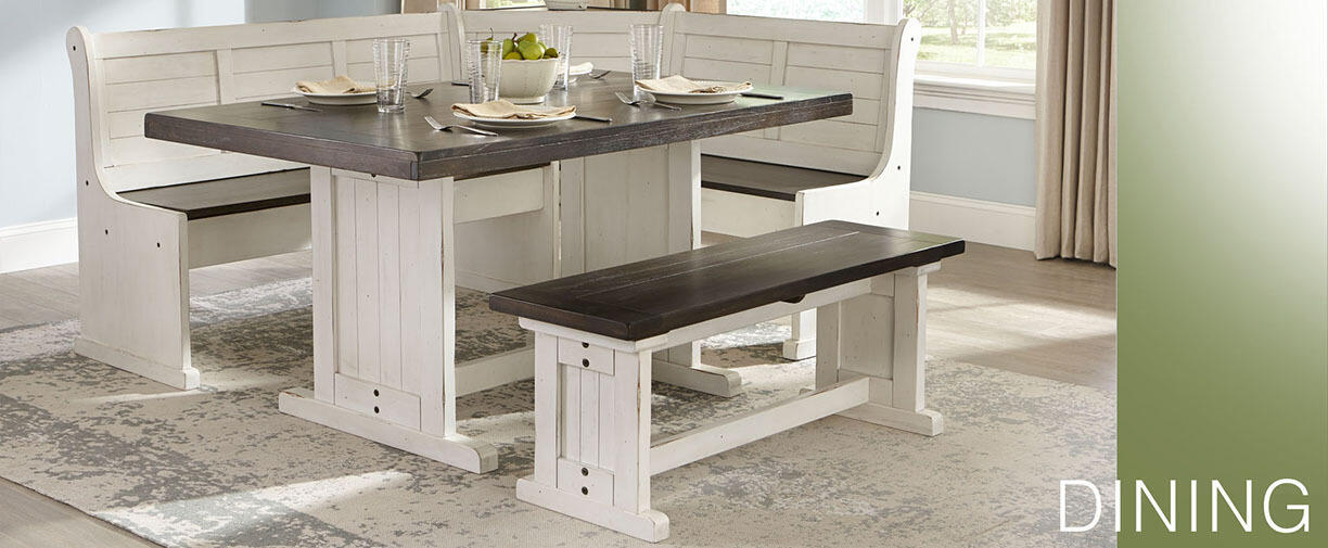 Carriage House Long Bench & Corner Back, Wood Seat