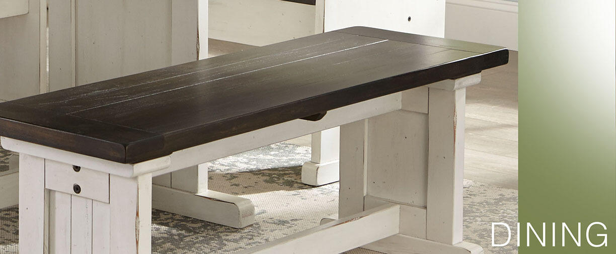 Carriage House Side Bench w/ Wood Seat