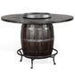 Round Pub Table/ Wine Barrel Base