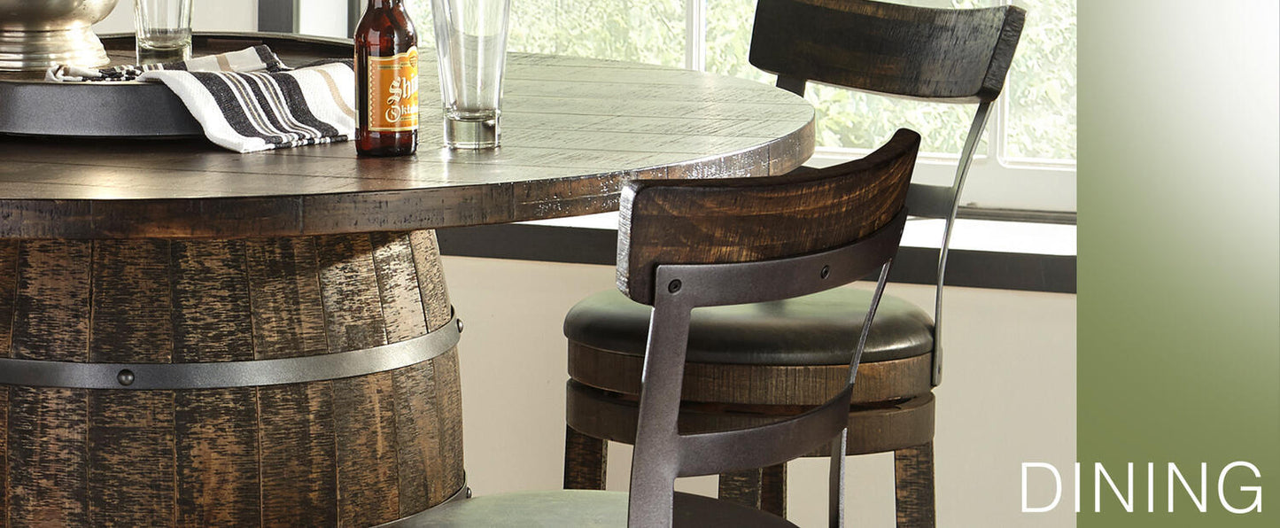 Round Pub Table/ Wine Barrel Base