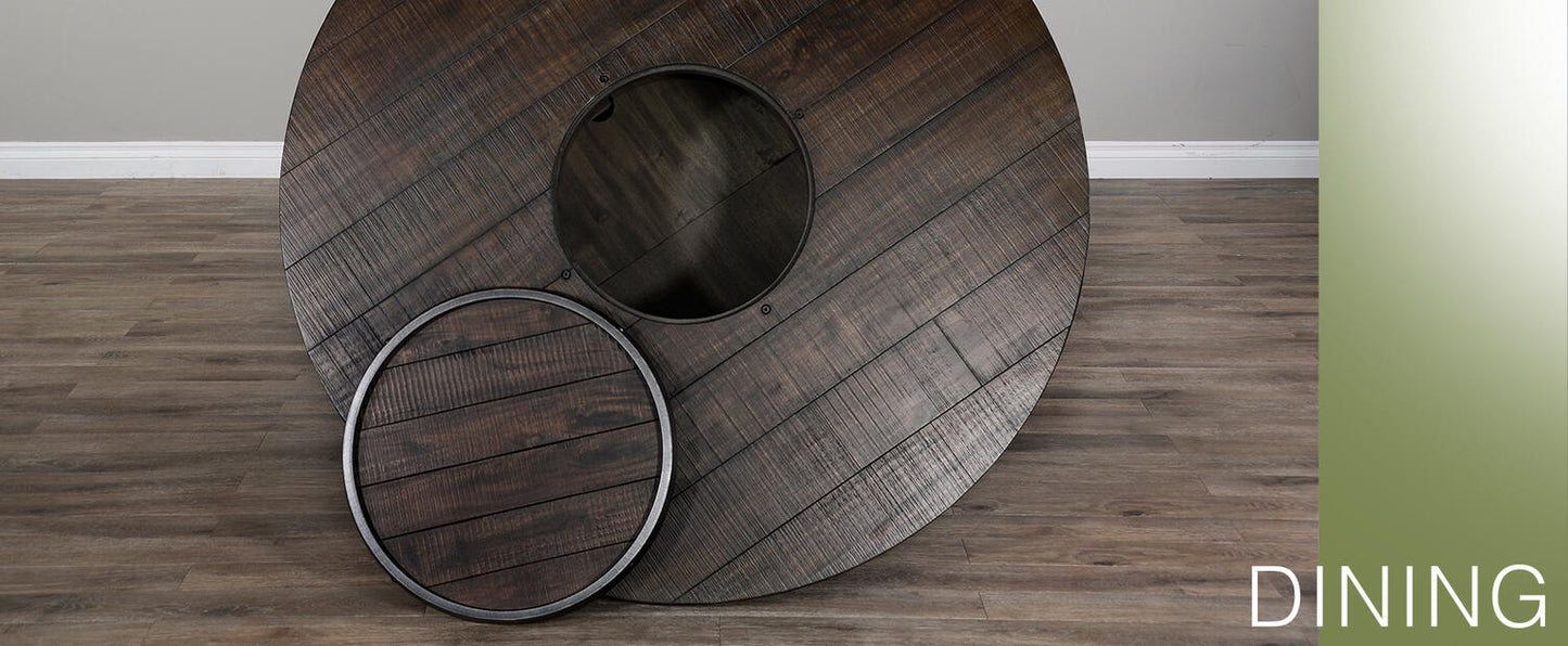 Round Pub Table/ Wine Barrel Base