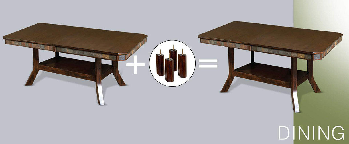 Santa Fe Dual Height Ext. Dining Table