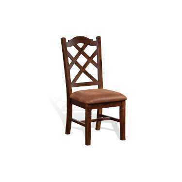 Santa Fe Double Crossback Chair w/ Cushion Seat
