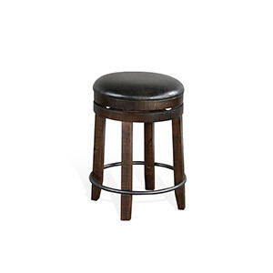 24" Swivel Stool w/ Cushion Seat