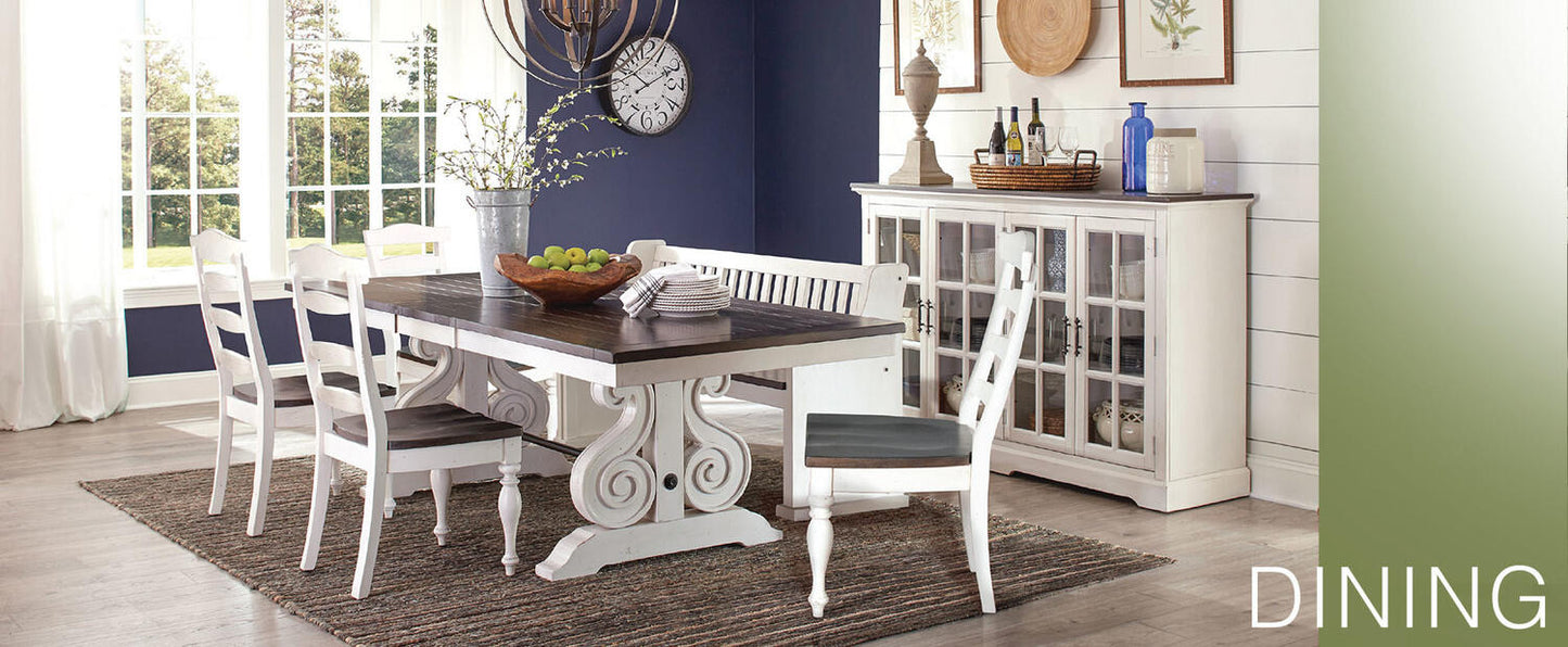 Carriage House Bench w/ Back Wood Seat