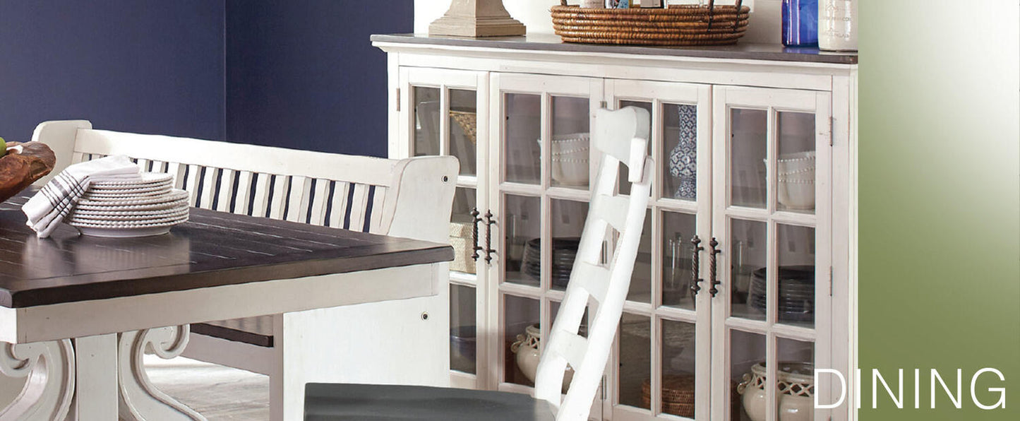 Carriage House Bench w/ Back Wood Seat