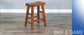 24"H Sedona Saddle Seat Stool