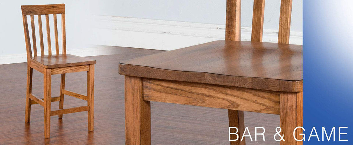 24 H Sedona Slatback Barstool w/ Wood Seat