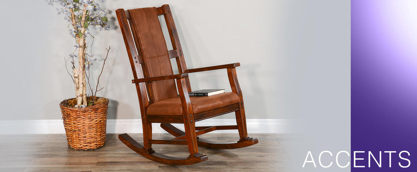 Santa Fe Rocker w/ Cushion Seat & Back