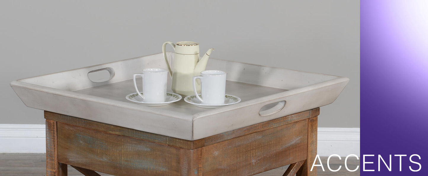 Westwood Taupe Ottoman Tray