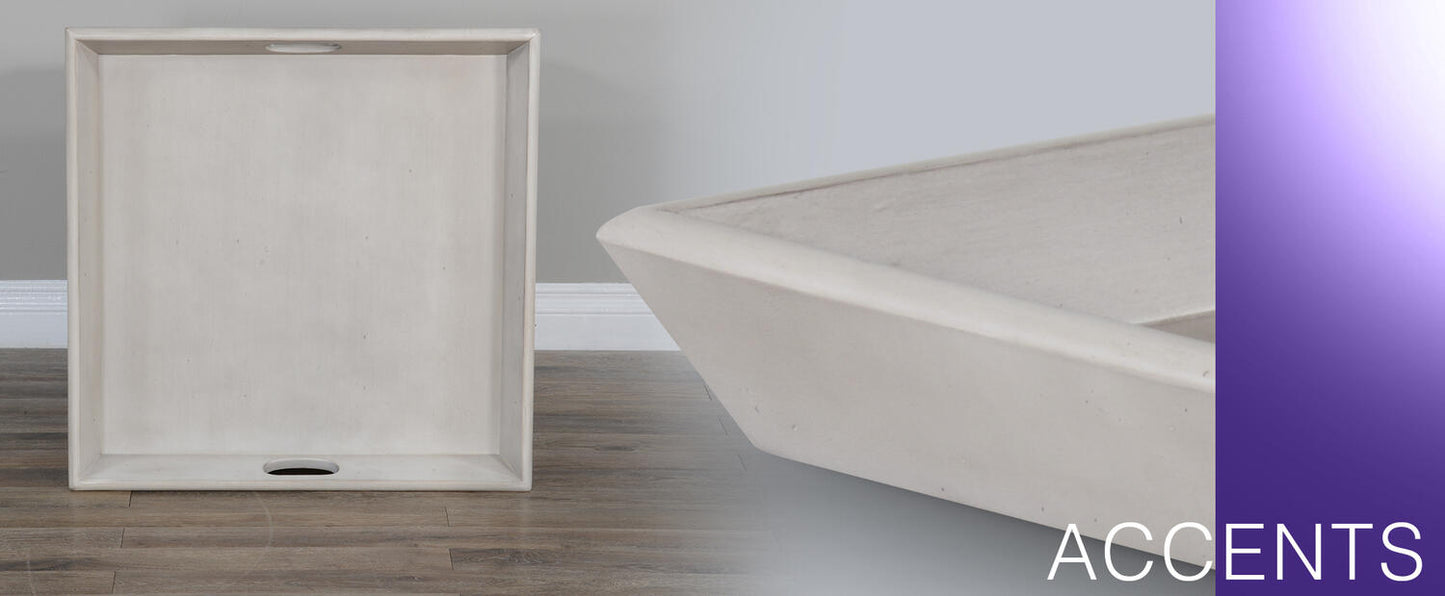 Westwood Taupe Ottoman Tray