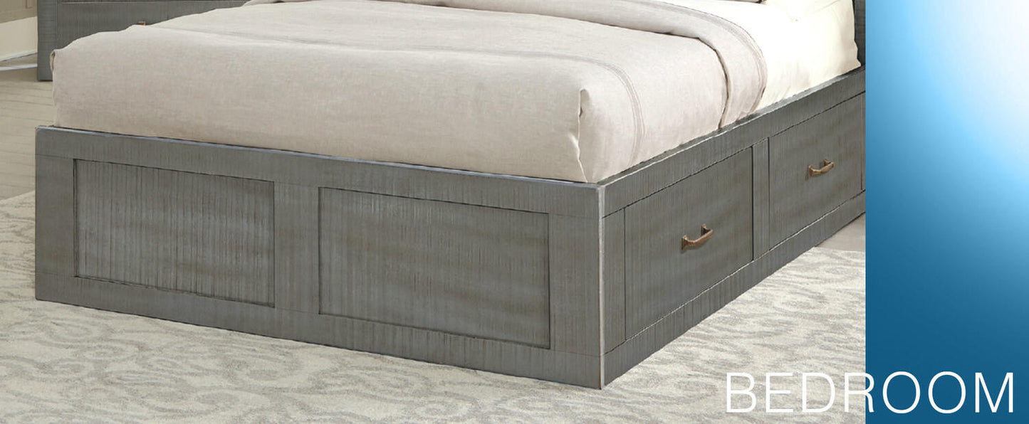 Ranch House Full Captains Bookcase Storage Bed