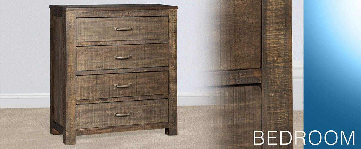 Ranch House Queen Captains Bookcase Storage Bed