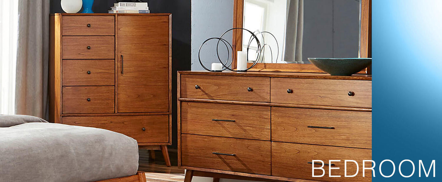 American Modern Queen Panel Bed