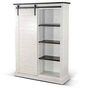Bookcase w/ Barn Door