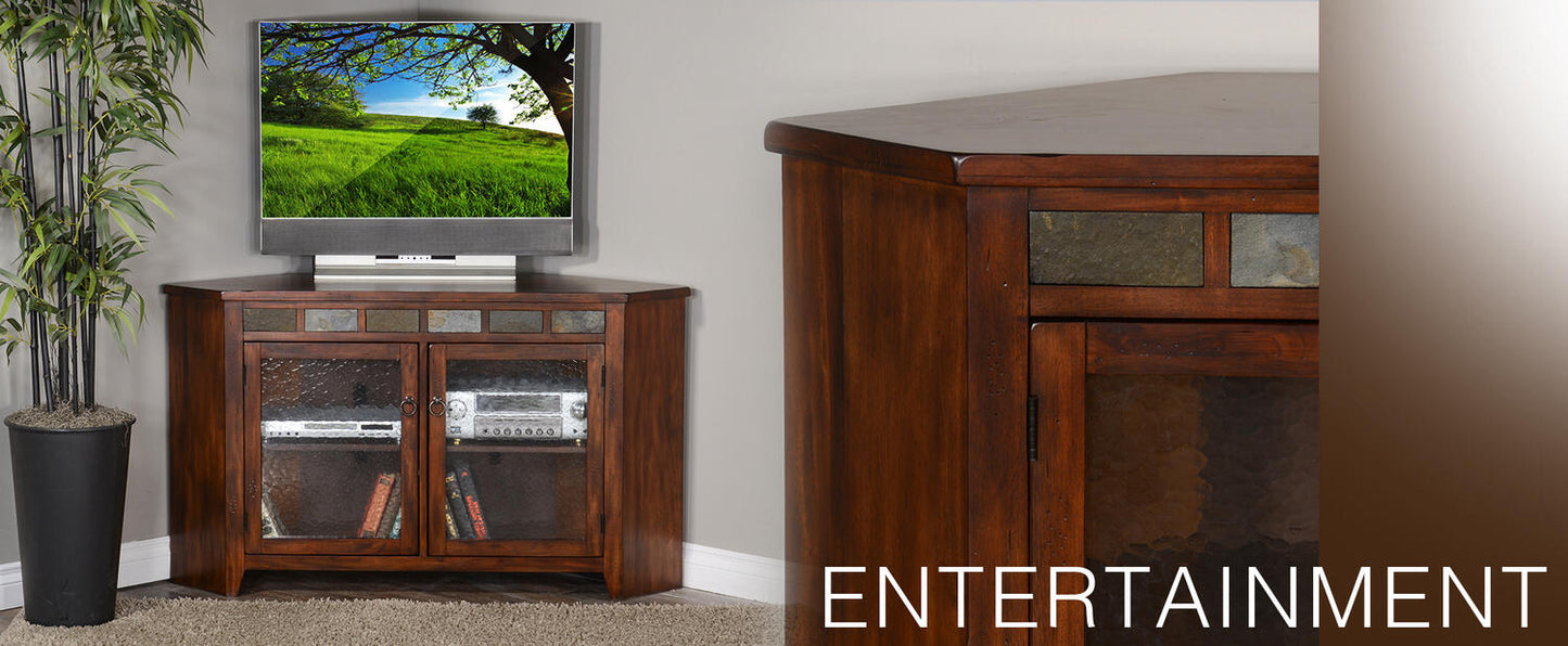Santa Fe 55 Corner TV Console
