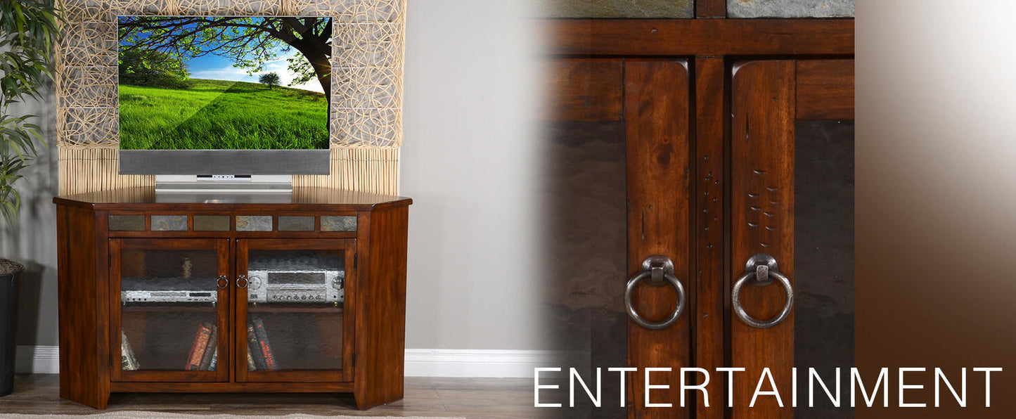 Santa Fe 55 Corner TV Console