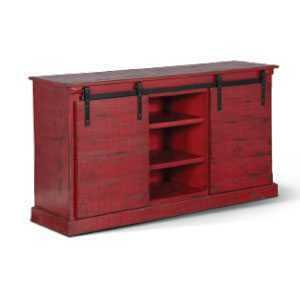 65" TV Console w/ Barn Door