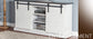 65" TV Console w/ Barn Door