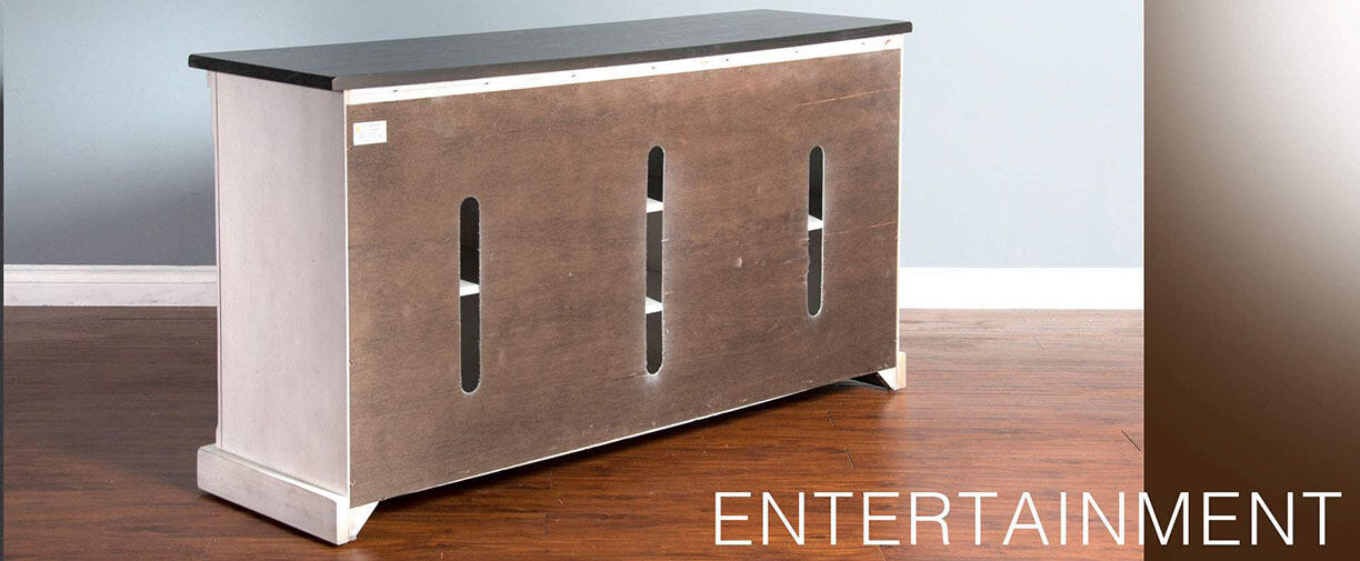 65" TV Console w/ Barn Door