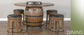 Doe Valley Round Pub Table w/ Wine Barrel Base