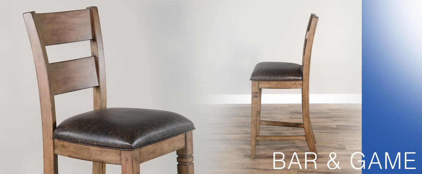 30"H Ladderback Barstool