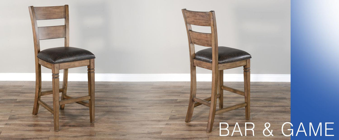 30"H Ladderback Barstool