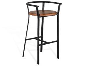 30"H Barstool, Wood Seat