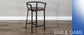 24"H Barstool, Wood Seat