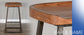 30"H Barstool, Wood Seat