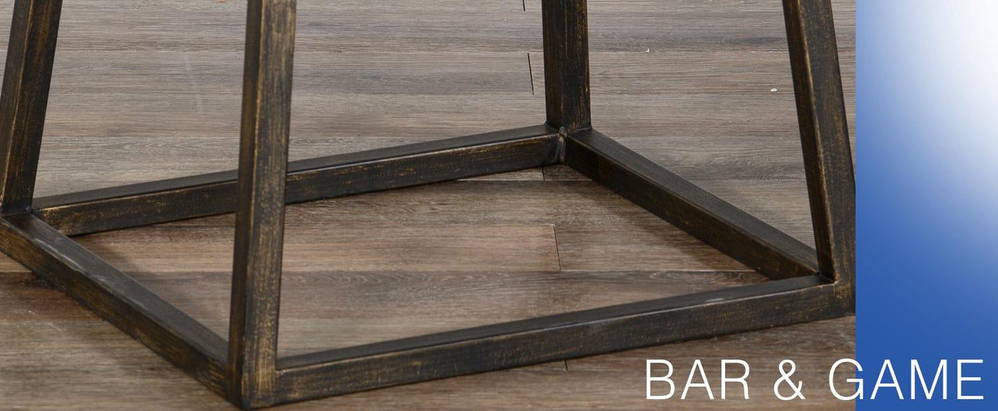 30"H Barstool, Wood Seat