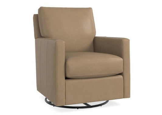 Trent Leather Swivel Glider