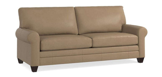 Carolina Leather Sock Arm Sofa