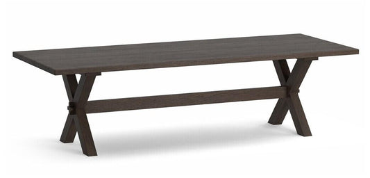 Crossbuck Oak Dining Table