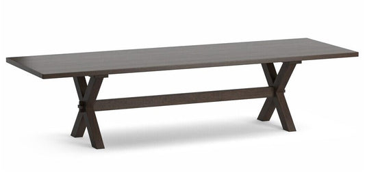 Crossbuck Oak Dining Table