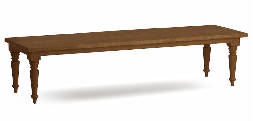 Farmhouse Oak Live Edge Dining Table