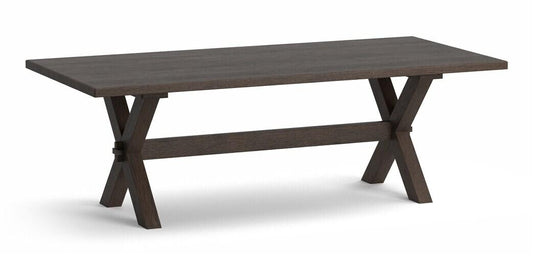Crossbuck Oak Dining Table