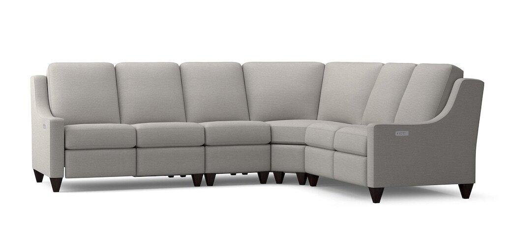 Motion Reclining Fabric L Sectional