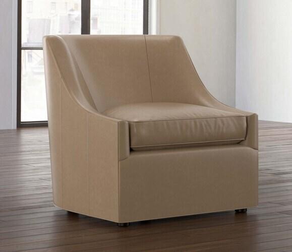 Sylva Leather Accent Chair