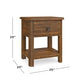 Heritage Maple Bedside Table